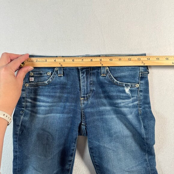 Adriano Goldschmied Jeans Womens 25 Blue Skinny Ankle Low Rise Dark Wash - Picture 6 of 12